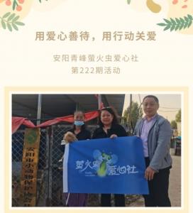 用愛心善待，用行動關(guān)愛--青峰創(chuàng)元集團(tuán)螢火蟲愛心活動第222期報道